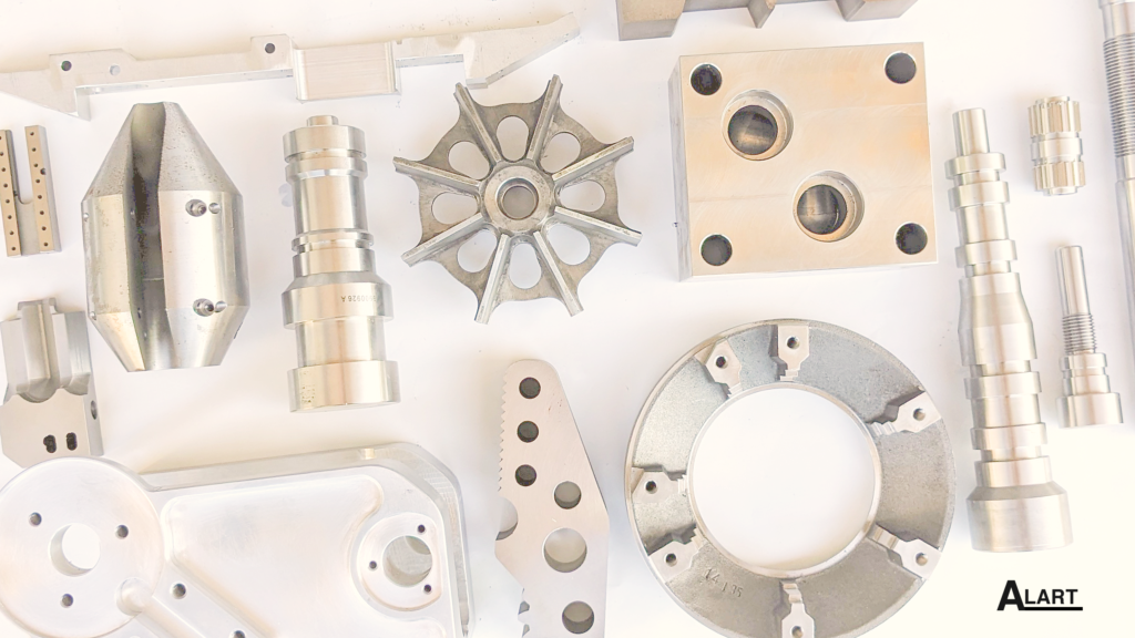 Various parts manufactured by Alart Machine.